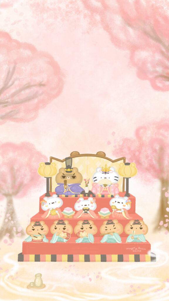 美吉熊與爆爆熊2025年3月桌布，手機版本桌布