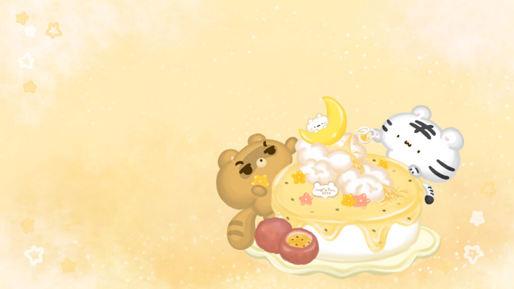 美吉熊與爆爆熊2025年5月桌布，電腦與平板版本的無日期桌布