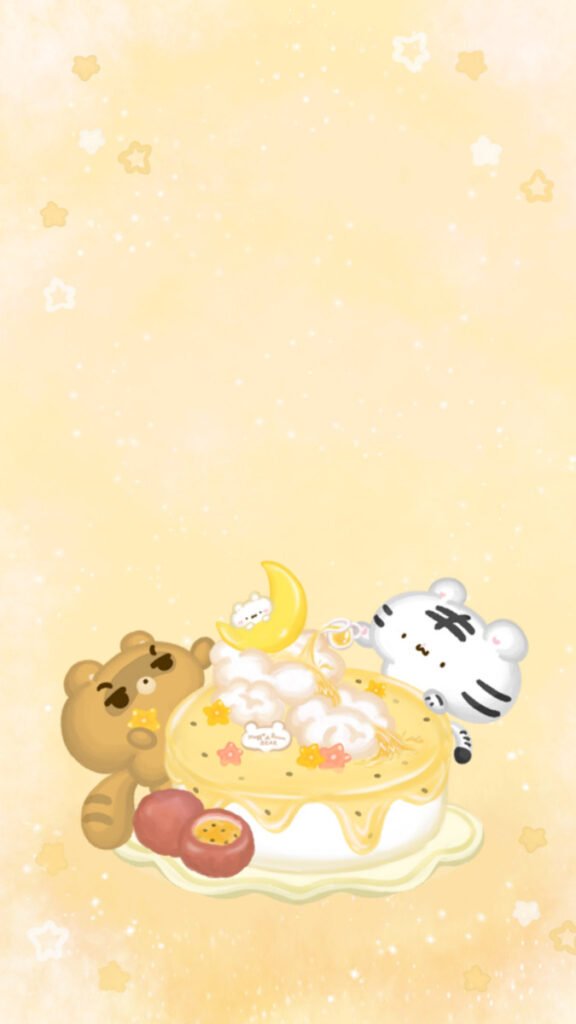 美吉熊與爆爆熊2025年5月桌布，手機版本的無日期桌布