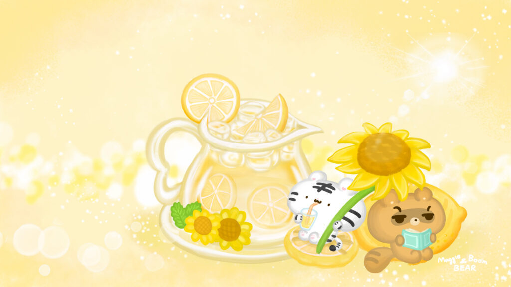 美吉熊與爆爆熊2025年6月桌布