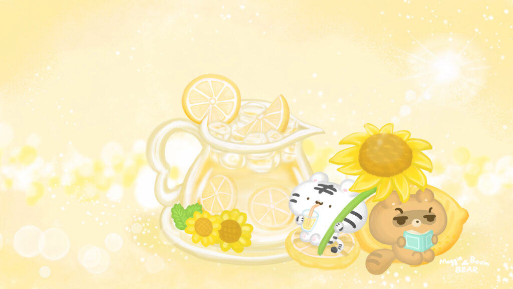 美吉熊與爆爆熊2025年6月桌布