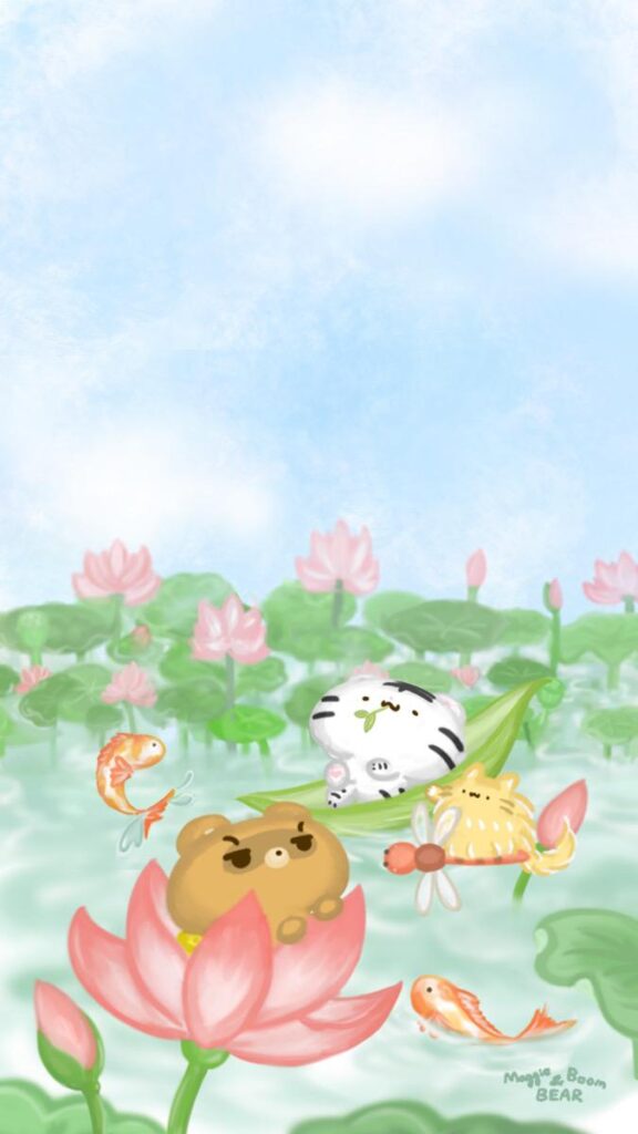 美吉熊與爆爆熊2025年7月桌布