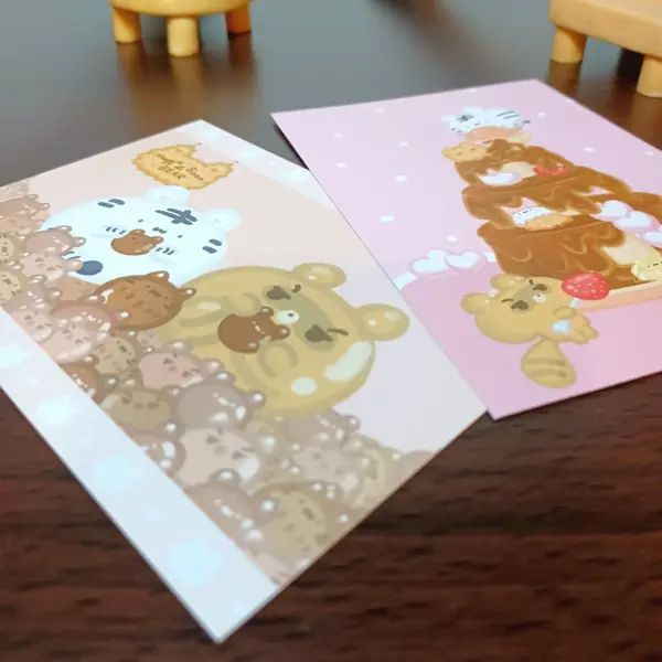 美吉熊爆爆熊七夕情人節系列明信片
