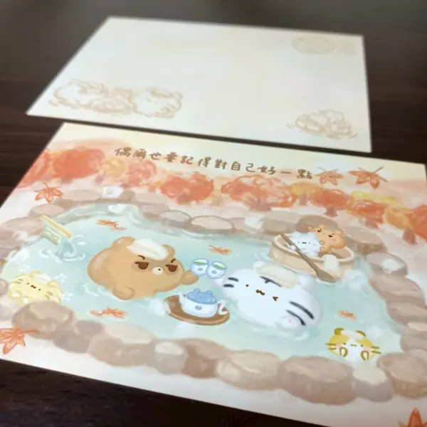 美吉熊爆爆熊熊語系列明信片