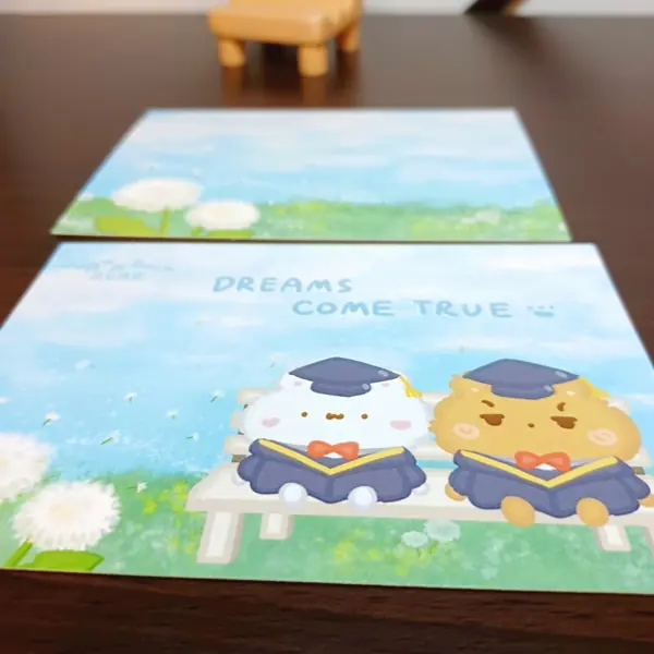 美吉熊爆爆熊畢業系列明信片