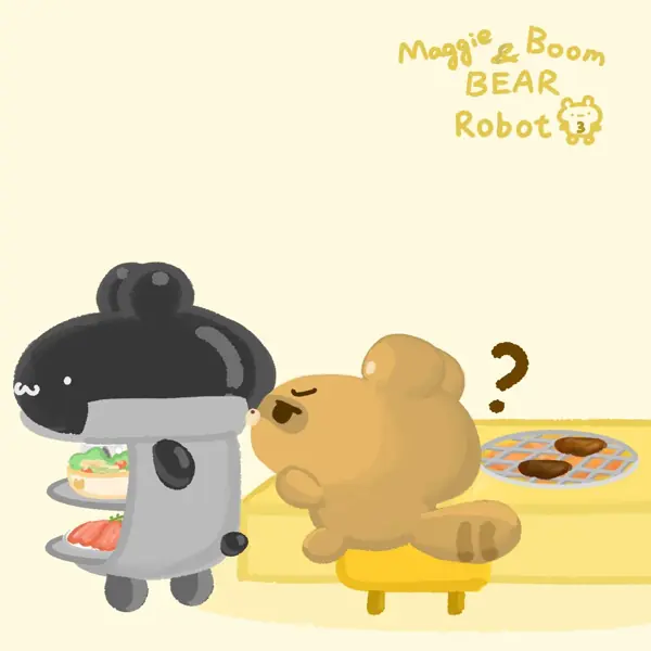 美吉熊與爆爆熊故事集：送餐機器人