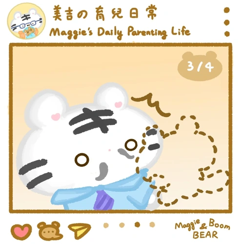 父親節可愛小插畫：美吉的育兒日記