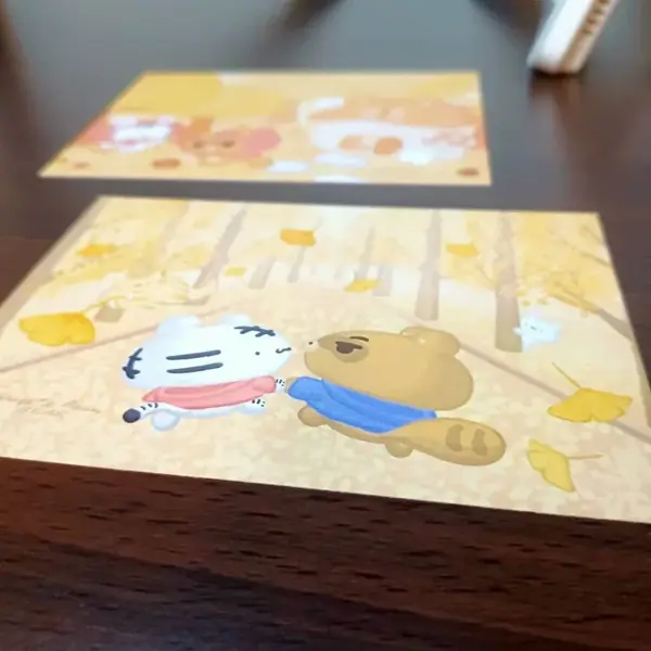 美吉熊爆爆熊四季系列明信片