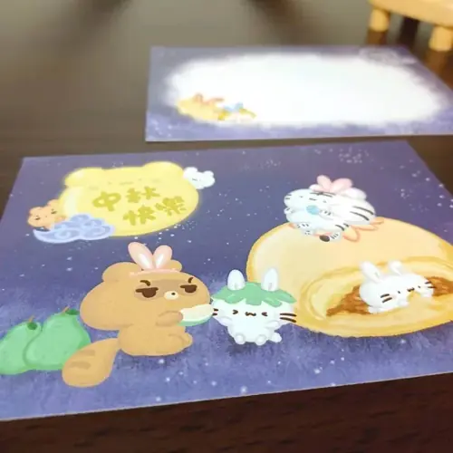 美吉熊爆爆熊節日系列明信片