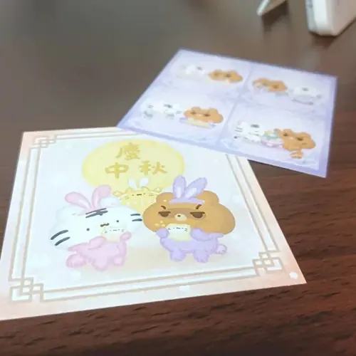 美吉熊爆爆熊節日系列明信片