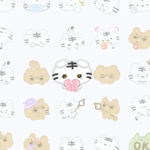 美吉熊&爆爆熊 綜合表情貼(1)