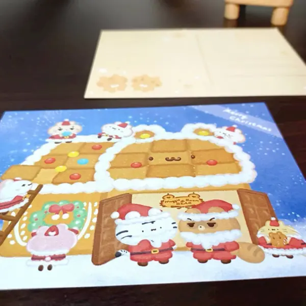 美吉熊爆爆熊聖誕系列明信片