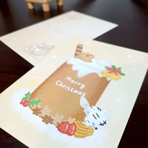 美吉熊爆爆熊聖誕系列明信片