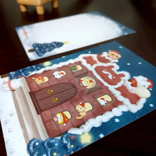 美吉熊爆爆熊聖誕系列明信片