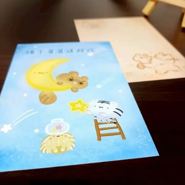 美吉熊爆爆熊生日系列明信片