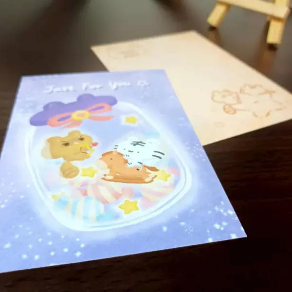 美吉熊爆爆熊生日系列明信片