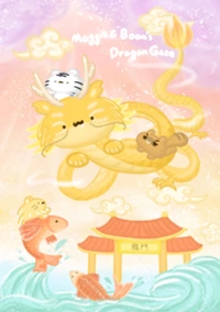 美吉熊爆爆熊的LINE主題魚躍龍門